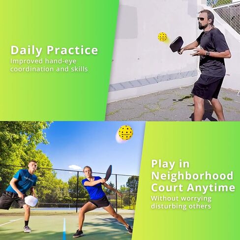 Silent Pickleball Balls - Quiet Foam Pickleballs for Indoor and Outdoor Practice - Includes 3 Balls and Tube - 3 Pack Soft Pickleballs in Saudi Arabia