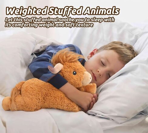 Highland Cow Stuffed Animals with Mooing Sound, Adorable Fluffy Plush Stuffed Animal Highland Cattle, Cute Soft Plushie Highland Cow Toys for Kids Adults & Children Boys Girls Gifts, 15 Inches in Saudi Arabia