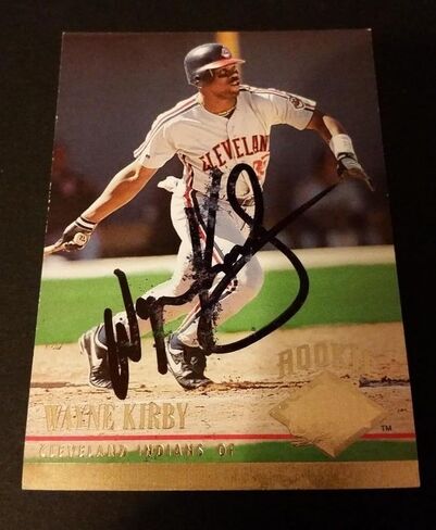 Wayne Kirby Indians 1994 Fleer #43 Mets Authentic توقيع التوقيع JG2 - بطاقات موقعة للبيسبول in Saudi Arabia