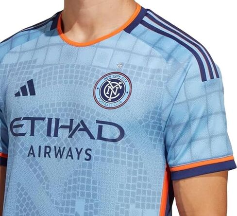 Adidas Men Soccer New York City FC 23/24 Authentic Home Jersey - قميص منزل يركز على الأداء مصنوعًا من مواد معاد تدويرها (كبيرة) in Saudi Arabia