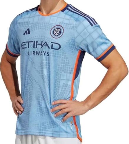 Adidas Men Soccer New York City FC 23/24 Authentic Home Jersey - قميص منزل يركز على الأداء مصنوعًا من مواد معاد تدويرها (كبيرة) in Saudi Arabia