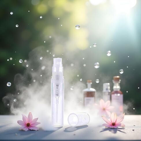 5Pcs 2ml Clear Mini Empty Perfume Bottle,Protable Liquid Container Atomizer Bottles Plastic Sample Bottles Spray Refillable Containers Bottle in Saudi Arabia