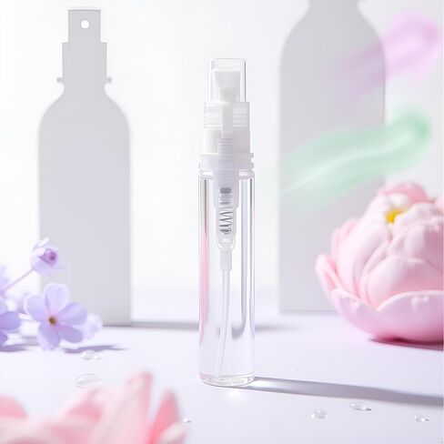 5Pcs 2ml Clear Mini Empty Perfume Bottle,Protable Liquid Container Atomizer Bottles Plastic Sample Bottles Spray Refillable Containers Bottle in Saudi Arabia
