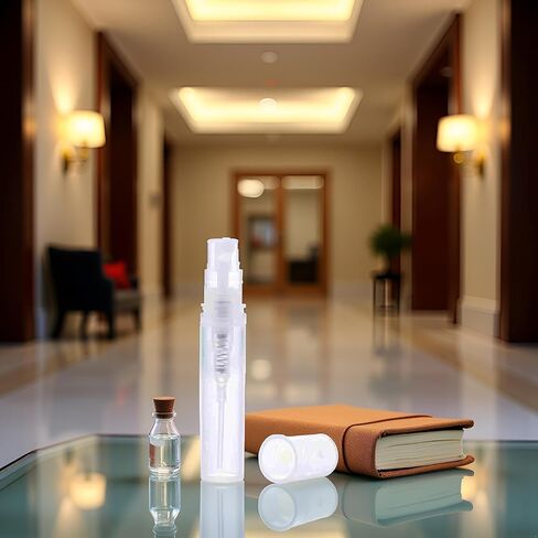 5Pcs 2ml Clear Mini Empty Perfume Bottle,Protable Liquid Container Atomizer Bottles Plastic Sample Bottles Spray Refillable Containers Bottle in Saudi Arabia