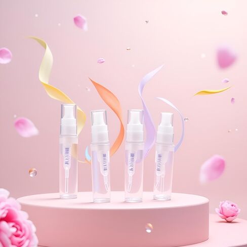 5Pcs 2ml Clear Mini Empty Perfume Bottle,Protable Liquid Container Atomizer Bottles Plastic Sample Bottles Spray Refillable Containers Bottle in Saudi Arabia