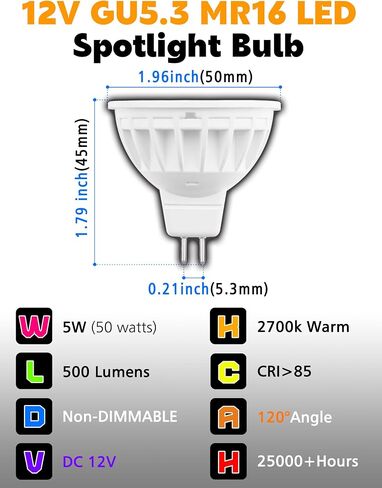 T5 T10 Wedge Base LED مصابيح المناظر الطبيعية 12V الجهد المنخفض 2W 300LM ، DC10-30V/AC12-24V 2700K أبيض دافئ للمنظر الطبيعي في الهواء الطلق مصابيح العربة RV ، 10 حزمة in Kuwait