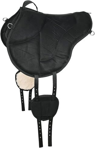 HILASON Horse Bareback Saddle Ride On Pad Anti Slip Base Black in Saudi Arabia