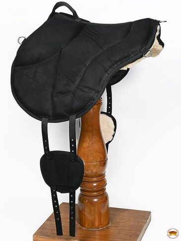 HILASON Horse Bareback Saddle Ride On Pad Anti Slip Base Black in Saudi Arabia