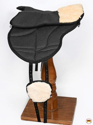 HILASON Horse Bareback Saddle Ride On Pad Anti Slip Base Black in Saudi Arabia