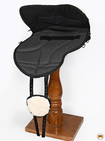 HILASON Horse Bareback Saddle Ride On Pad Anti Slip Base Black in Saudi Arabia
