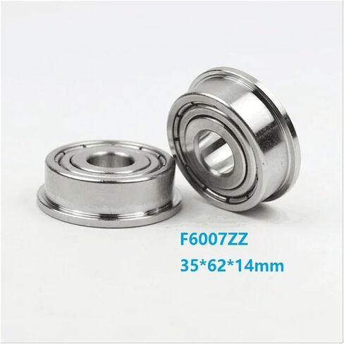 5pcs/10pcs F6007zz F6007 ZZ F6007Z 35x62x14mm Metal Cover Flange Deep Groove Ball 35 * 62 * 14mm F6007-Zz (10pcs) in Saudi Arabia