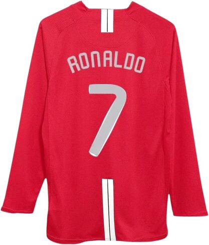 Ronaldo #7 Man U Retro Red Long Sleeve 07/08 Soccer Jersey for Men Fan Version in Saudi Arabia