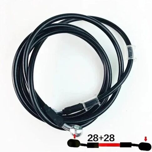 1pc 100mm-5000mm10mm Hose Line Cable Clutch Oil Pipe(Black 28-28,2700mm) in Saudi Arabia