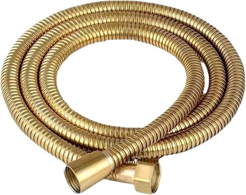 1pc جديد 1.5/2/3M الذهب الفولاذ المقاوم للصدأ مرنة خرطوم ماء دش طويل (رمادي ، 2.0 متر) in Saudi Arabia