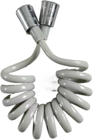 1pc 1.5m/2m Spring Flexible for Water Plumbing Toilet Bidet Sprayer Bathroom Accessories(Gun grey,1.5m) in Saudi Arabia