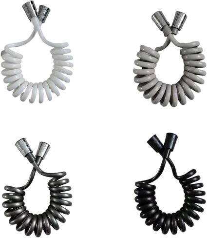 1pc 1.5m/2m Spring Flexible for Water Plumbing Toilet Bidet Sprayer Bathroom Accessories(Gun grey,1.5m) in Saudi Arabia