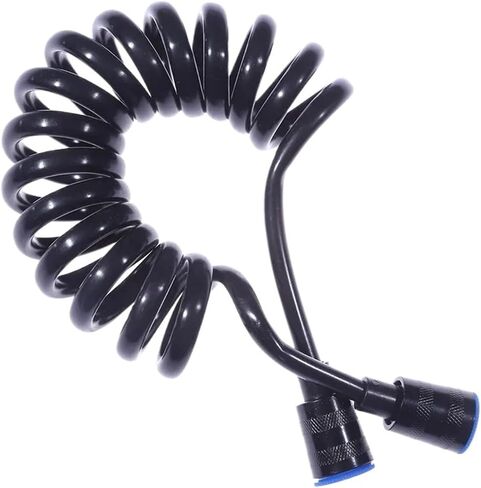 1pc 1.5m/2m Spring Flexible for Water Plumbing Toilet Bidet Sprayer Bathroom Accessories(Gun grey,1.5m) in Saudi Arabia