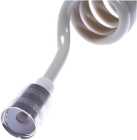 1pc 1.5m/2m Spring Flexible for Water Plumbing Toilet Bidet Sprayer Bathroom Accessories(Gun grey,1.5m) in Saudi Arabia