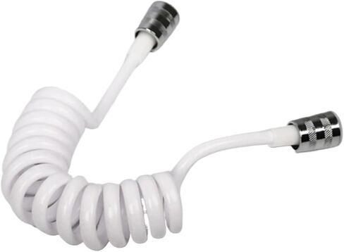 1pc 1.5m/2m Spring Flexible for Water Plumbing Toilet Bidet Sprayer Bathroom Accessories(Gun grey,1.5m) in Saudi Arabia
