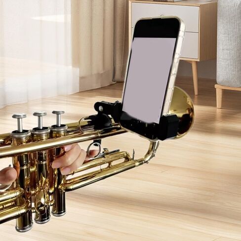 Generic Marching Band Music Lyre,Securely Mount Phone Phone Holder Lightweight Musical Instrument Phone Stand for Trumpet Clarinet in Saudi Arabia