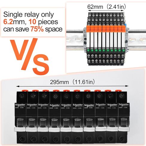 10 PCS Miniature electromagnetic Relay 24V Coil DC/AC ، PLC Relay ، HF41F/24-ZS 5 PIN 1NL in Saudi Arabia