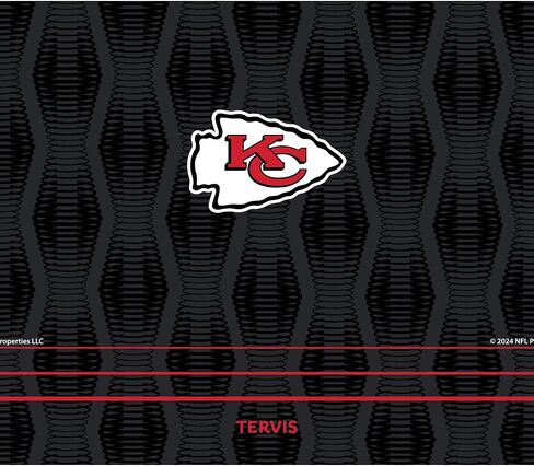 Tervis Venture Water Bottle NFL® Kansas City Chiefs - Full Speed Triple Walled Insulated Tumbler Travel Cup Keeps Drinks Cold & Hot, 36oz, Stainless Steel in Saudi Arabia