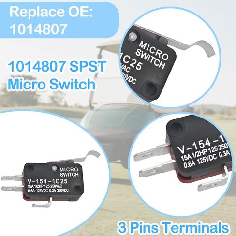 Golf Cart Micro Switch Kit 4PCS 1014807 & 4PCS 1014808 لـ Club Car Golf Cart DS Precedent (1982-Up) & Tempo (2018-up) in Saudi Arabia