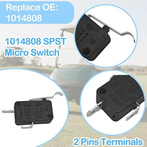 Golf Cart Micro Switch Kit 4PCS 1014807 & 4PCS 1014808 لـ Club Car Golf Cart DS Precedent (1982-Up) & Tempo (2018-up) in Saudi Arabia