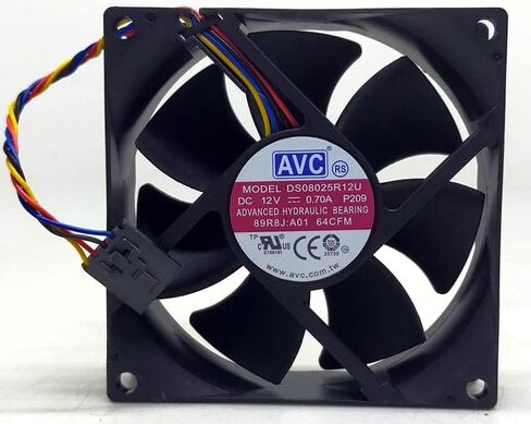1 PCS DS08025R12U 12V 0.70A 80 × 80 × 25 مم مروحة تبريد PWM in Saudi Arabia