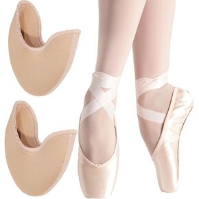 Toe Pouches Pads Cover, Ballet Dance Toe Pads for Women Girls High Heels to Protect Toes and Feet 3.93x3.74 Inches