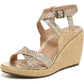 Vionic Women's Venus Bonita Fashion Wedges- Supportive Active Adjustable Wedges That Includes an Orthotic Insole and Cushioned Outsole for Arch Support, Medium Width, Sized 5-11