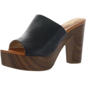 Jessica Simpson womens Shelbie Block Platform Heeled Sandal, Dark Black, 10 US