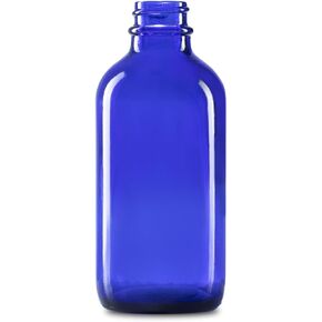 The Bottle Depot - 3 عبوات - زجاجة زجاجية سعة 4 أوقية مع قطارة - متجمد شفاف - لمسة نهائية للرقبة 22-400 - زجاجات بوسطن المستديرة - زجاجات الزيوت العطرية المقاومة للتسرب