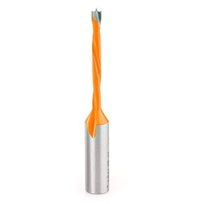 Amana Tool - 302004 Carbide Tipped Brad Pt. Boring Bit L/H 4mm Dia x 77mm Long x 10mm Sh