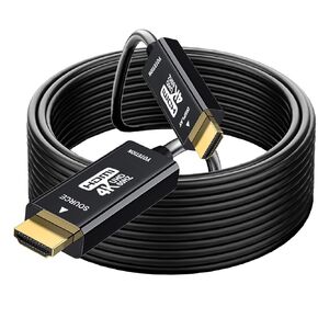 Long UHD hdmi Cable 60ft,chip Signal Amplification Function in Plug, Supports 2160p ARC 4k60hz HDCP 2.2 & 2.3, HDR 10 Compatible with Roku TV/PS5/HDTV/Blu-ray