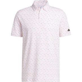 adidas Men's Go-to Printed Golf Polo Shirt, Coral Fusion, Small in Saudi Arabia