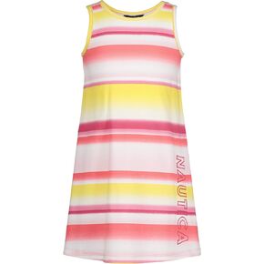 Nautica Girls' Sleeveless Printed Tank Dress