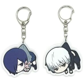 Inc. - Set of 2 Ghoul Acrylic Keychain Ken Kaneki, Touka Kirishima v1
