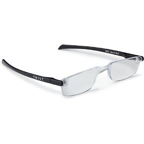 Twist ONE Read Flat Folding Reading Glasses (+1.50, Black is Black)