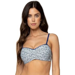 Sunsets Women's Standard Underwire Twist Bandeau Bikini Top with Foam