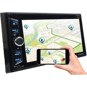 Gravity D910BT 6.2" 200 Watts Double Din 2DIN Car Stereo Receiver HD Touchscreen with DVD/CD/MP3/FM/USB/SD, Compatible with Bluetooth