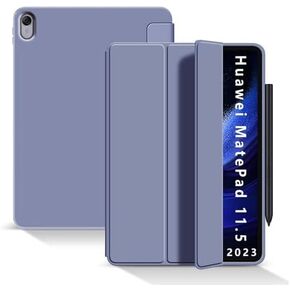 Case Folder Silicon Case for Huawei MatePad 11.5 (2023) BTK-W00 BTK-W09 Smart Lightweight Soft Protector with Shockproof Stand, Auto Sleep/Wake (Black)