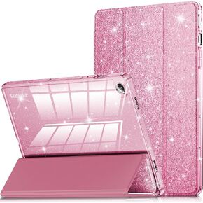 INFILAND Case for Galaxy Tab A9 Plus 5G, Glitter Cover with Sparkly Clear Back for Samsung Galaxy Tablet A9+/A9 Plus 11 Inch 2023 Model (SM-X210/X216/X218)[Auto Wake/Sleep] for Girls Kids Blue