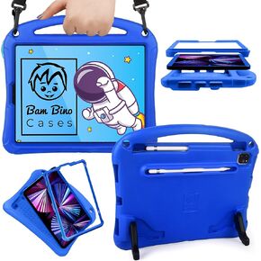 Bam Bino Space Suit - iPad 11 Pro Case, iPad Pro 11 Case for Kids, iPad Air 10.9 Case, iPad Air 5 Case, iPad Air 4 Case, 2022 iPad Pro Case, iPad Air 4th Generation Case Kids, iPad Case Pencil Holder