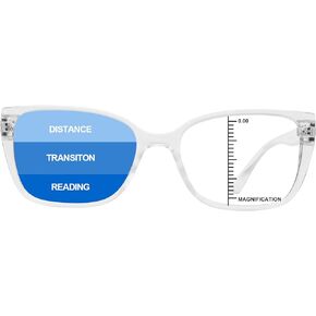 OCCI CHIARI Progressive Multifocus Reading Glasses for Women Fashion Blue Light Blocking Readers 1.0 1.5 2.0 2.5 3.0 3.5