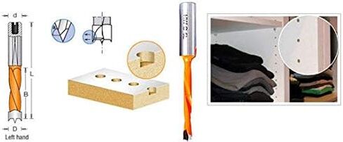 Amana Tool - 302004 Carbide Tipped Brad Pt. Boring Bit L/H 4mm Dia x 77mm Long x 10mm Sh in Saudi Arabia