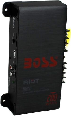 مضخم صوت السيارة عالي الطاقة BOSS R1002 بقدرة 200 وات بقناتين RIOT (عبوة من قطعتين) in Saudi Arabia