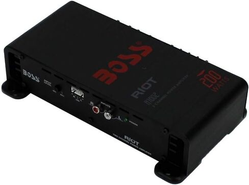 مضخم صوت السيارة عالي الطاقة BOSS R1002 بقدرة 200 وات بقناتين RIOT (عبوة من قطعتين) in Saudi Arabia