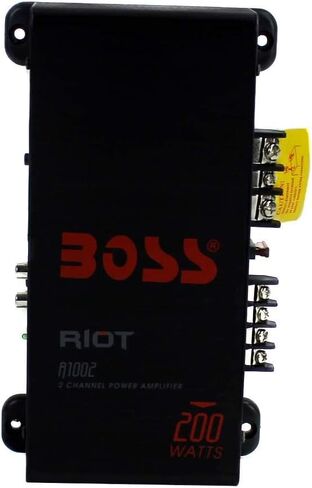 مضخم صوت السيارة عالي الطاقة BOSS R1002 بقدرة 200 وات بقناتين RIOT (عبوة من قطعتين) in Saudi Arabia