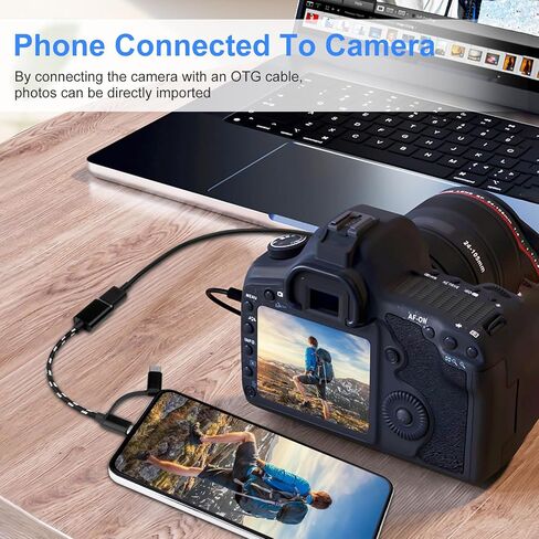 محولات BORLTER CLAMP 2 في 1 USB OTG - محول/كابل USB إلى Micro/Type C (3 عبوات) متوافق مع Android وMacBook Pro وSamsung والمزيد in Saudi Arabia